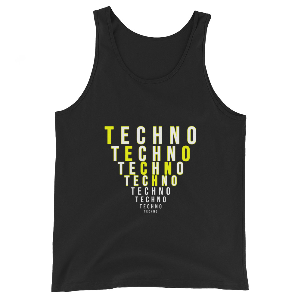 Camiseta tirantes Techno Pirámide descubre su diseño exclusivo en bearaver