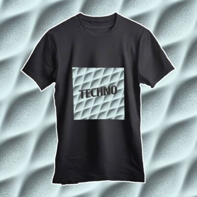 Camiseta Techno BubGround - Un diseño moderno en el que el techno más industrial se combina con la era moderna - Techno BubGround T-Shirt - A modern design in which industrial techno meets the modern era.
